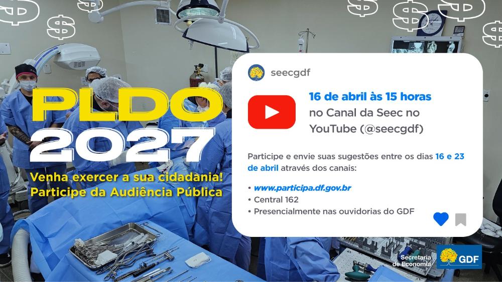 Capa da notícia: Audiência Pública PLDO 2027